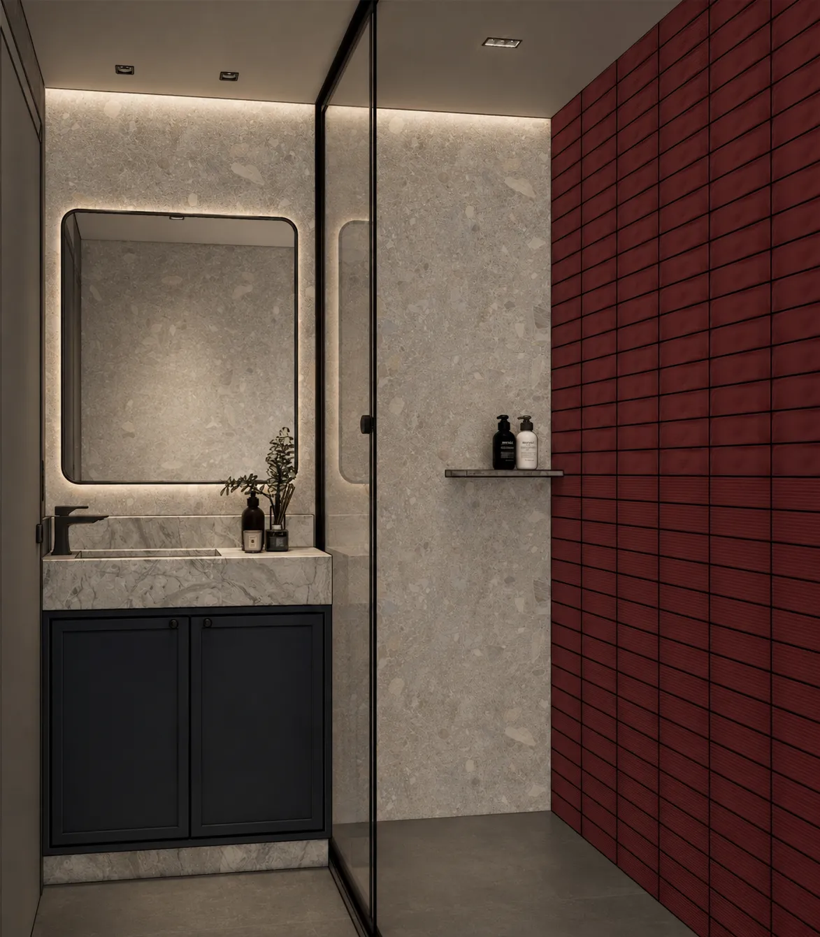 Loft Lima — depois: Banheiro