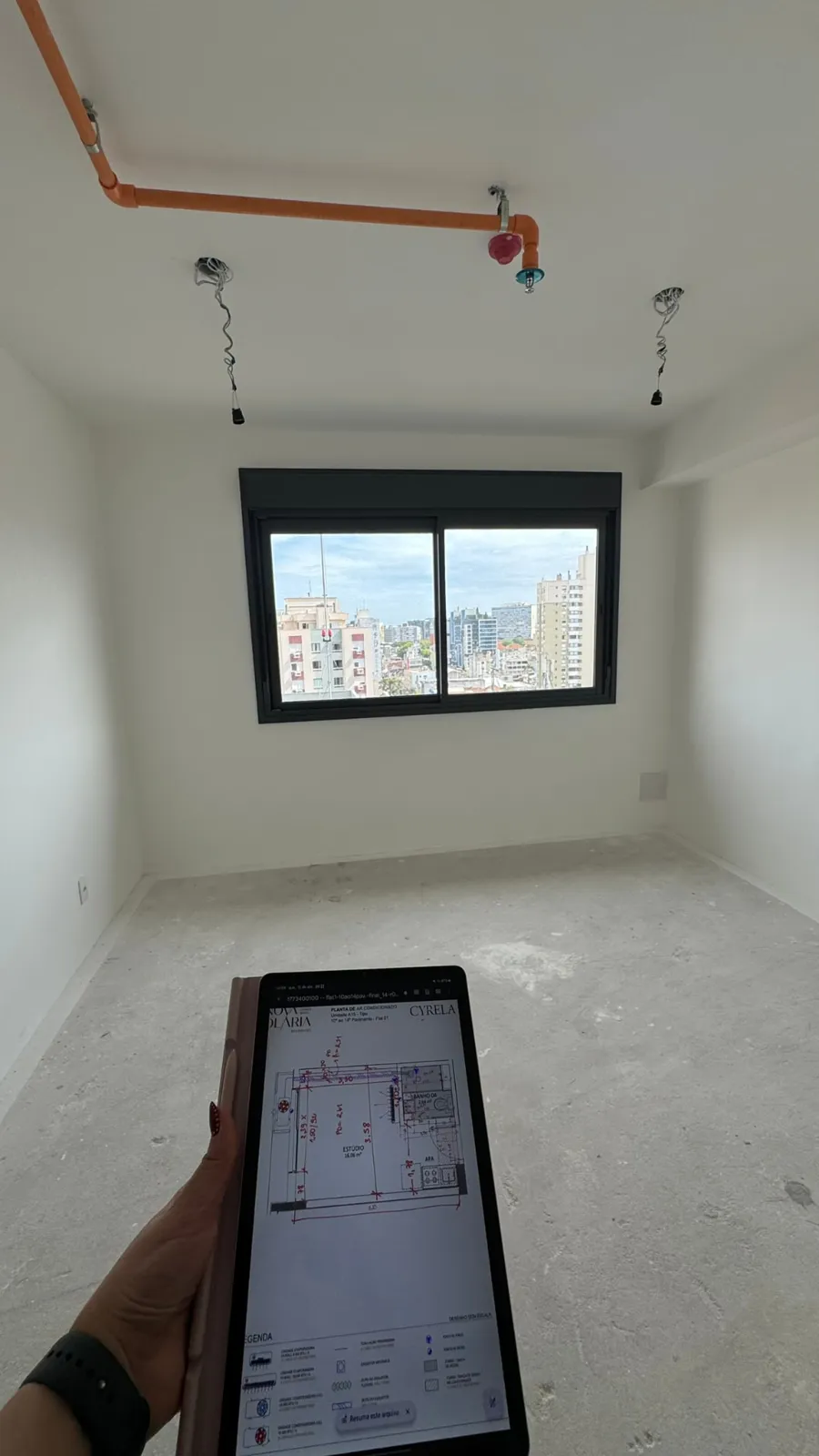 Loft Lima — antes: Quarto e estar